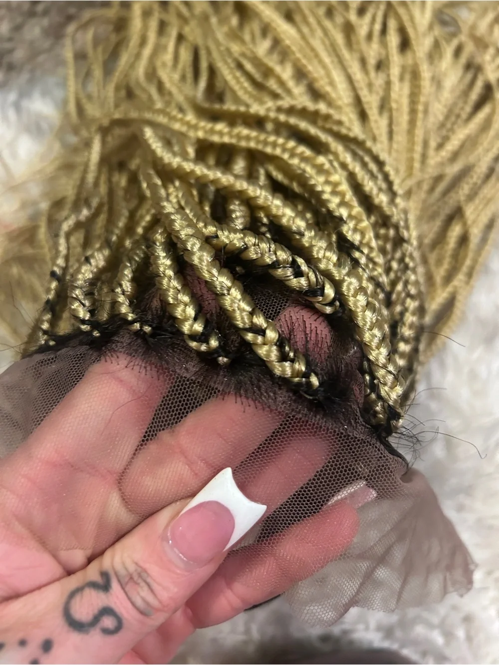 25 inch braid lace wig